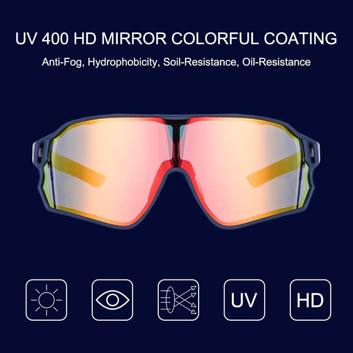 Polarized Cycling Glasses with 4 Interchangeable Lenses